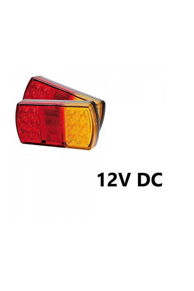 OEM Αδιάβροχο πίσω φανάρι με 12 LED για τρειλερ 12V 1 τμχ