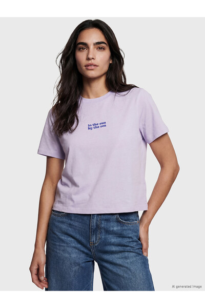 LC Waikiki Original Printed 100% Cotton Women's T-Shirt