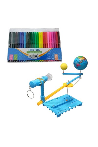 Universal Joc educational DIY, Globul Pamantesc cu Soare si Luna, multicolor ...
