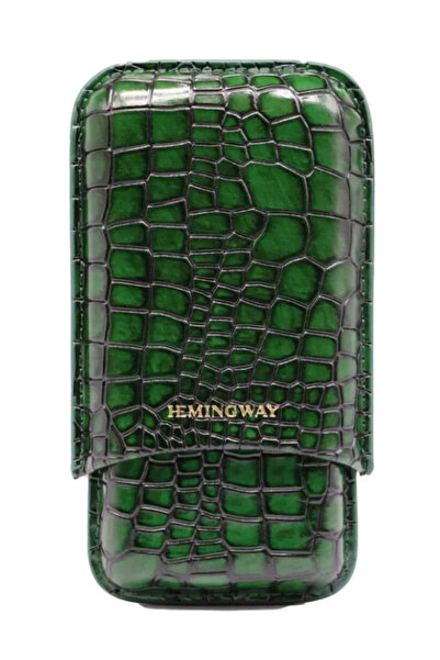 Hemingway Portable Leather Case – Green Edition