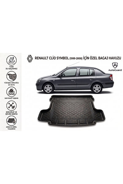 AutoGuard Renault Clio Symbol 1999-2008 Model Uyumlu Bagaj Havuzu TPE Malzeme...