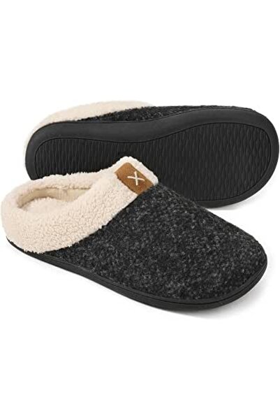 GENERAL ULTRAIDEAS Men's Cozy Memory Foam Slippers with Fuzzy Plush Wool-Like...