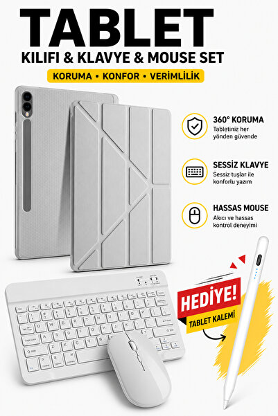 Rabbit Tech Galaxy Tab S9 FE Plus - S10 Plus 12.4 Uyumlu Standlı Tablet Kılıf...