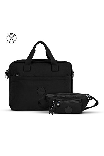 Caprice Collection Laptop Bag for Women 2 Piece Set 15.6 Inch Laptop Bag & Wa...