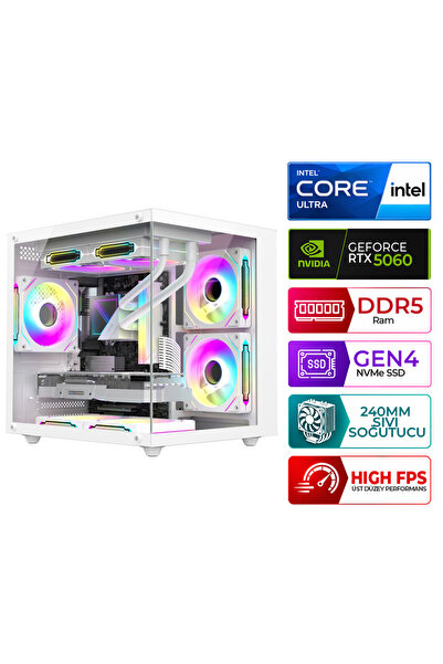 XASER Kratos X40 Intel Ultra 5 225F 16GB DDR5 Ram 512GB M.2 NVMe SSD 8GB RTX5...
