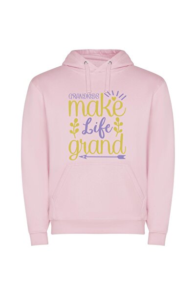 iLovePrints Grandkids: Life's Grand Finale Φούτερ με κουκούλα σε χρώμα Ροζ