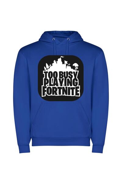 iLovePrints Fancy Fortnite Fusions Φούτερ με κουκούλα σε χρώμα Μπλε