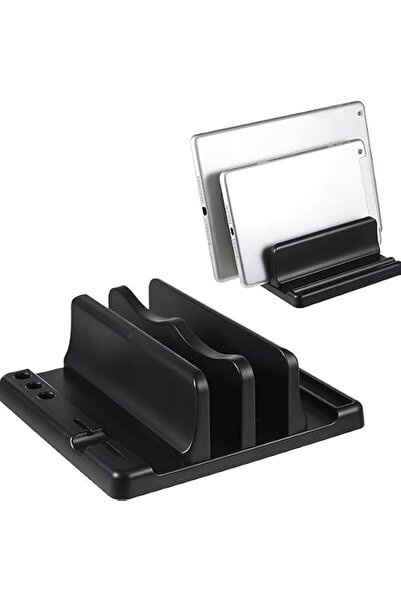 GENERAL Vertical Laptop Stand,4-in-1 Space-Saving Desktop Organizer with Pen ...