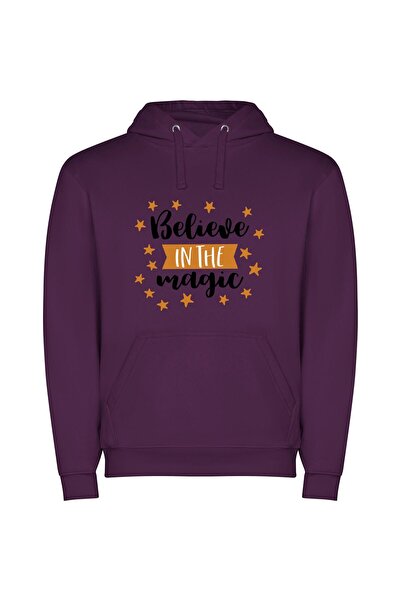 iLovePrints Enchanting Magical Moment Φούτερ με κουκούλα σε χρώμα Μωβ
