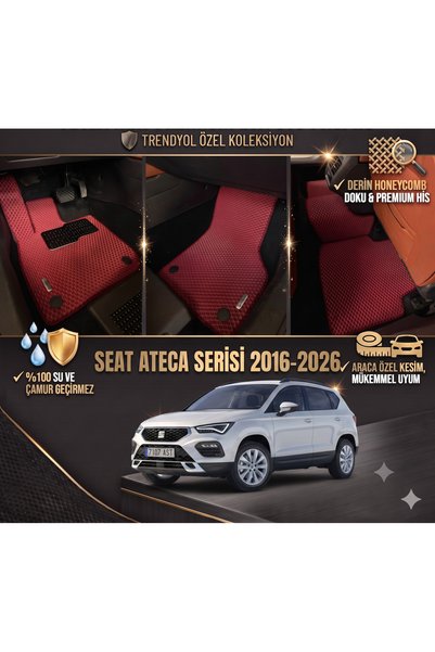 8D OTO PASPASI SEAT ATECA SERİSİ 2016 - 2026 PREMİUM ARACA ÖZEL EVA PASPAS TA...