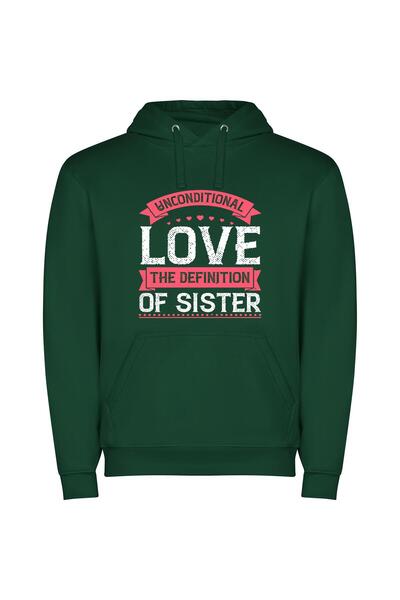 iLovePrints Love in High Definition Φούτερ με κουκούλα σε χρώμα Πράσινο