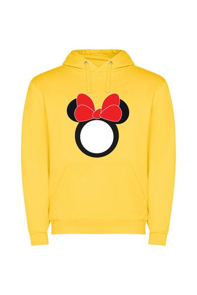 iLovePrints Mouse Magic Elegance Φούτερ με κουκούλα σε χρώμα Κίτρινο
