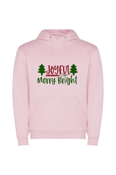 iLovePrints Joyful Delightful Enchantment Φούτερ με κουκούλα σε χρώμα Ροζ