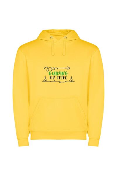 iLovePrints Sunrise Tribe Guide Φούτερ με κουκούλα σε χρώμα Κίτρινο