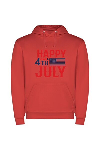 iLovePrints Patriotic Independence Day Extravaganza Φούτερ με κουκούλα σε χρώ...