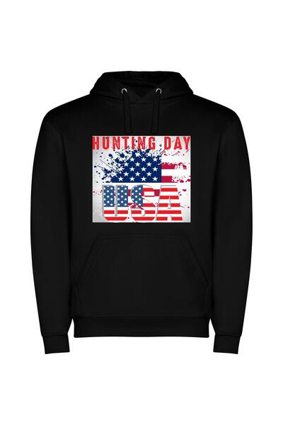 iLovePrints Patriotic Hunt: Trophy Extravaganza Φούτερ με κουκούλα σε χρώμα Μ...