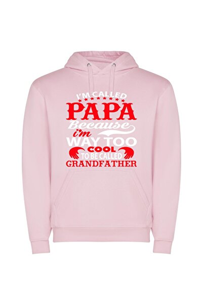 iLovePrints Cool Dad Sign Φούτερ με κουκούλα σε χρώμα Ροζ