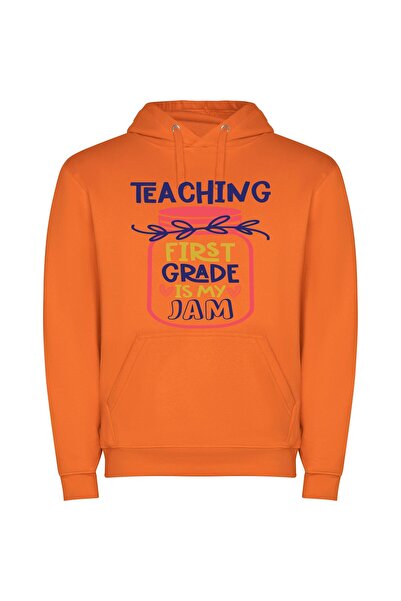 iLovePrints Grade One Teaching Bliss Φούτερ με κουκούλα σε χρώμα Πορτοκαλί