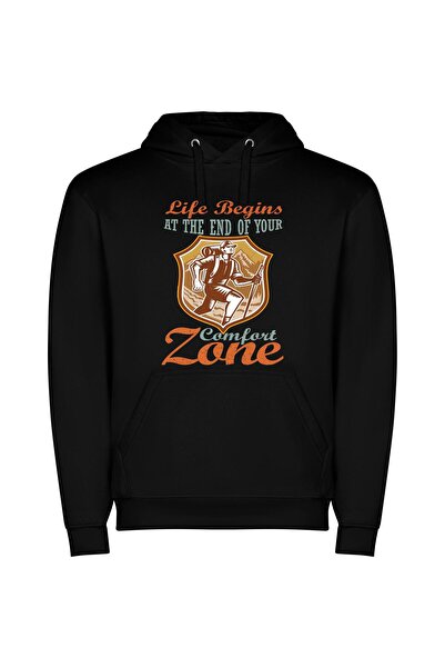iLovePrints Comfort Zone's End: Shepard Fairey-Style Φούτερ με κουκούλα σε χρ...
