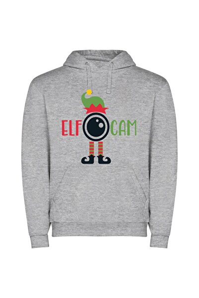 iLovePrints Enchanting Elf Adventure Φούτερ με κουκούλα σε χρώμα Γκρι