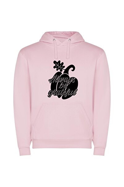 iLovePrints Grateful Heart SVG Art Φούτερ με κουκούλα σε χρώμα Ροζ
