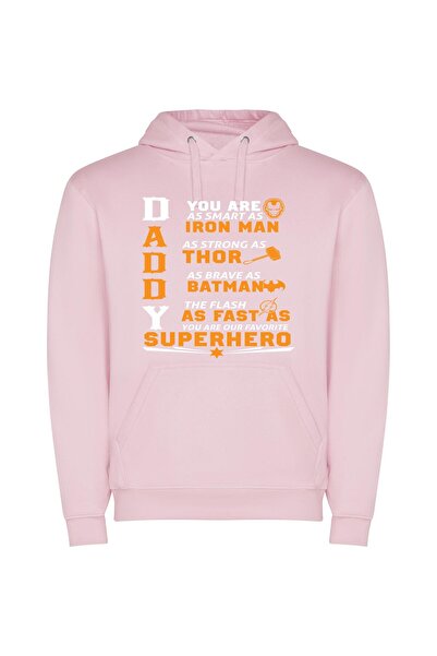 iLovePrints Superhero Fusion Speed Φούτερ με κουκούλα σε χρώμα Ροζ
