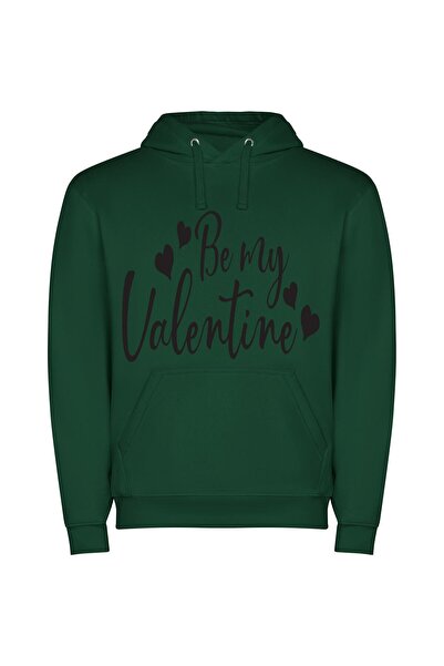 iLovePrints Monochrome Love Collection Φούτερ με κουκούλα σε χρώμα Πράσινο