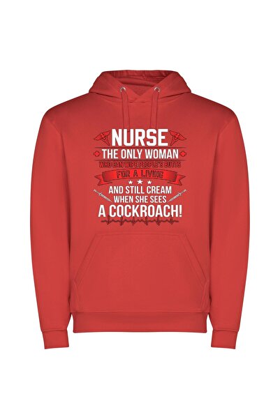 iLovePrints Glamorous Cockroach Conqueror: Nurse Φούτερ με κουκούλα σε χρώμα ...