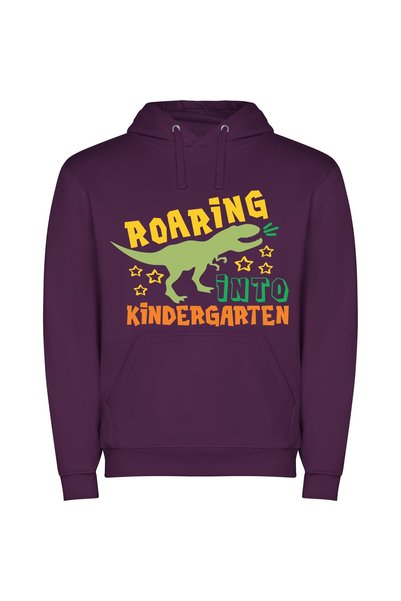 iLovePrints Kindergarten Roaring Fun Φούτερ με κουκούλα σε χρώμα Μωβ