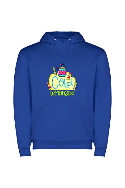 iLovePrints Delicious Frozen Delights Φούτερ με κουκούλα σε χρώμα Μπλε