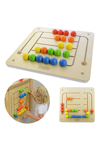 Masterkidz Tablă educativă de perete, Mărgele labirint, Montessori