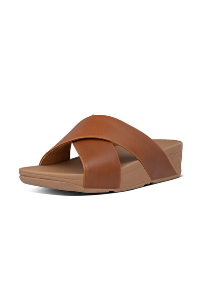 Fitflop Women's Lulu Cross Slide Sandals - Leather