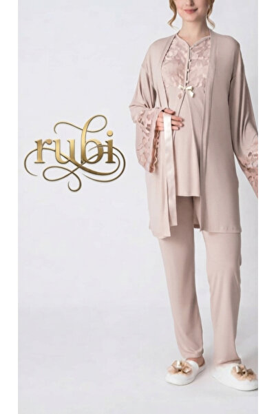 3lü lohusa hamile takım pijama ve sabahlık