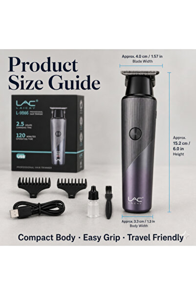 Generic Brand Professional Hair Trimmer for Men, USB Rechargeable Cordless Ha...