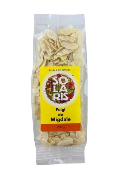 Solaris Plant Fulgi de Migdale, fara adaosuri, 100% , 80g