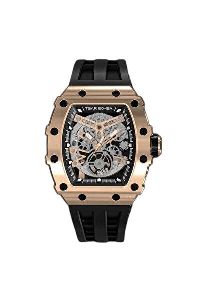 Tsar Bomba Men's Silicone Automatic Watch TB8208A-46 - 43.5x50.5 mm