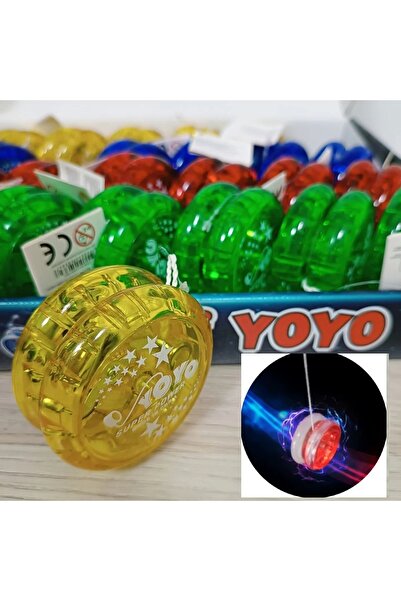 Shoplandu Led Işıklı Yanıp Sönen Rengarenk Yoyo Nostaljik Topaç Oyuncak Kaliteli Rulmanlı Pro Yoyo 1 Adet