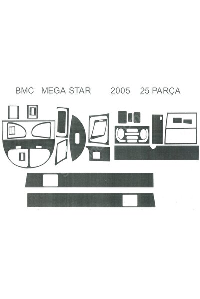 Demircioğlu Oto Aksesuar Marketi Bmc Megastar 2005> 24 Piece Torpedo Fairing ...