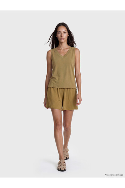 LC Waikiki Yellow Modal Blend Women's Shorts