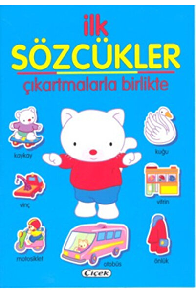 Çiçek Yayıncılık First Words - Blue with Stickers
