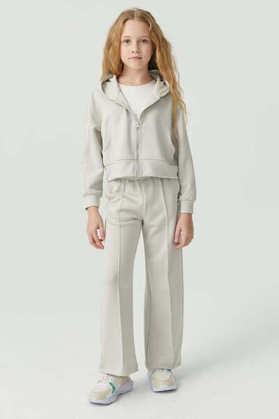 PAULMARK Girl's Soft Textured Sweat Bottoms