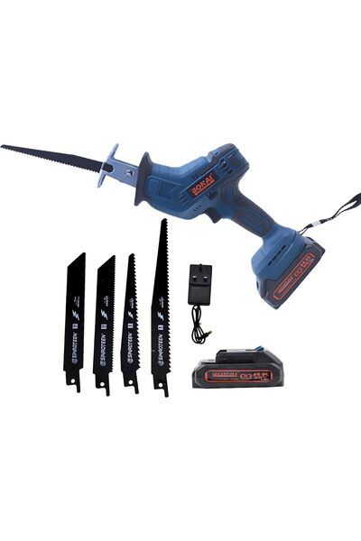 Bonai Cordless Reciprocating Sabre Saw, 0-3000 RPM, Lithium-Ion, for Wood Met...