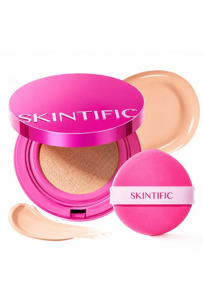 Lovisah Styles Pink Cushion Foundation Natural Glow 02 Ivory | Medium coverag...