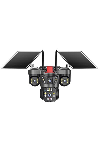 JoySee S4 12Mp AOR 2x3.6mm 2x2.8mm 4G 2 Solar Dört Kamera 22IR+12Led PTZ