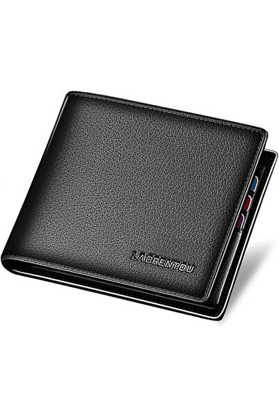 Laorentou Men's Wallets, Genuine Leather RFID Blocking Mens Bifold Wallets wi...