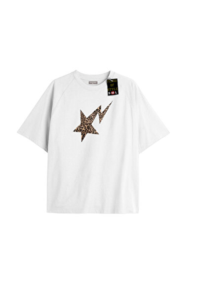 Flood Of Style Γυναικείο μπλουζάκι Leopard Star με στάμπα