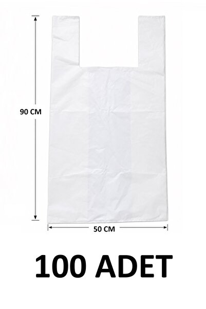 MTKardeşler 100 Pieces of 50X90 cm Thick Durable White Bags, Goods Transport ...