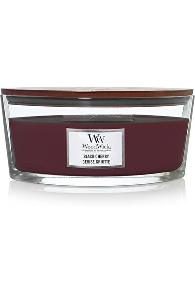 WoodWick شمعة معطرة، شمعة بيضاوية الشكل بنكهة التوت الأسود، مع فتيل متوهج، مد...