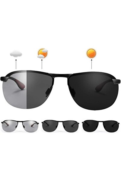MIRYEA Photochromic Polarized Sunglasses for Men Women Day and Night UV Prote...