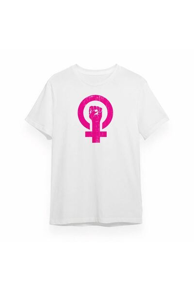 Generic Brand 8 March International Women's Day Printed Oversize Crew Neck T-...